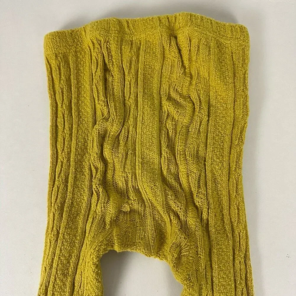Mini Boden Girls Footless Tights size 5-6 Mustard